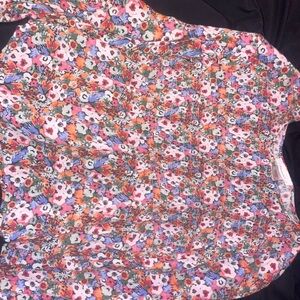 Flowy floral blouse